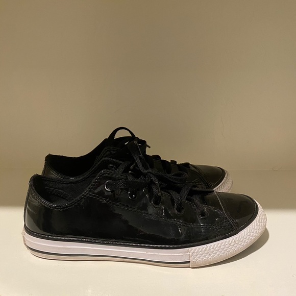 Converse Other - Converse shoes Black Patent Leather 3.5 Shoes